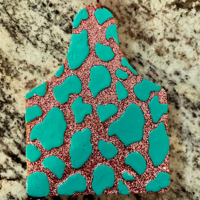 Cow Tag w/Cow Print