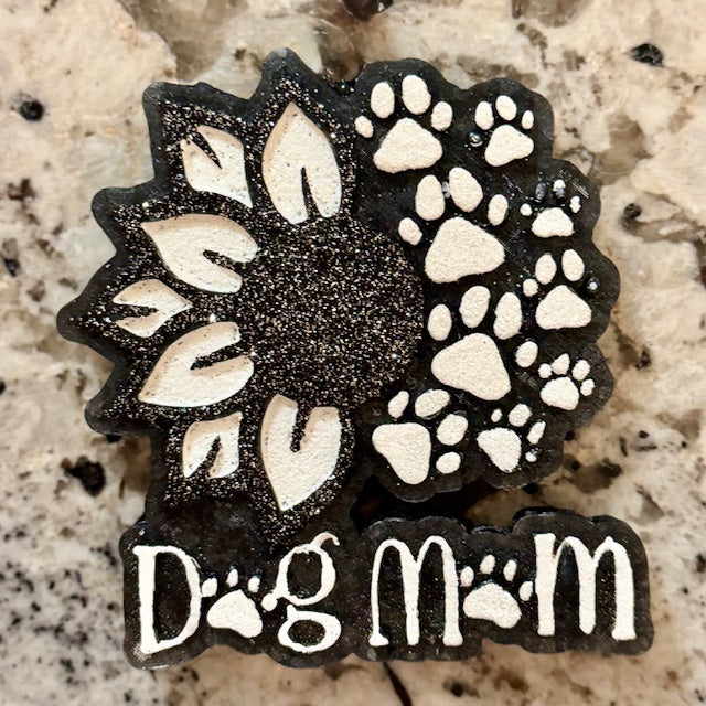 Dog Mom w/Sunflower & Paw Prints