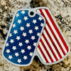Dog Tags w/Flag