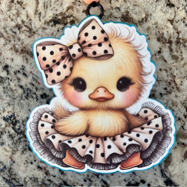 Baby Duck in Tutu (Cardstock Freshie)