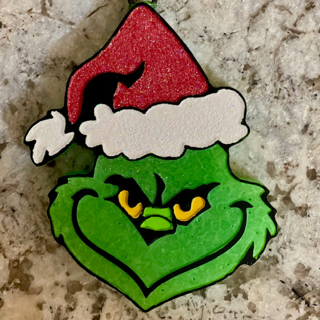 Green Guy w/Santa Hat
