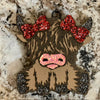 Highland Cow w/Bows