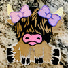 Highland Cow w/Bows