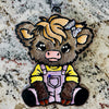 Highland Cow w/Overalls