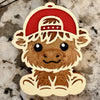 Cow w/Baseball Cap