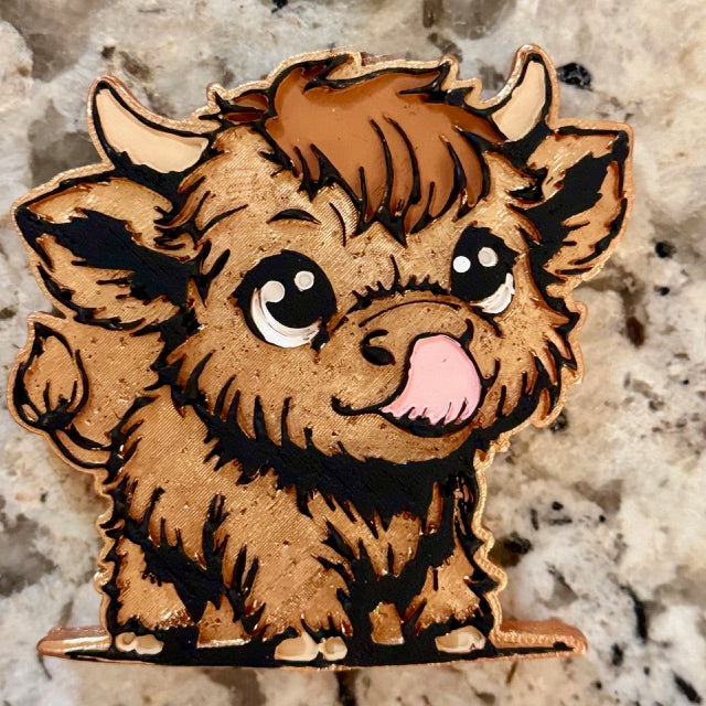 Highland Cow w/Tongue