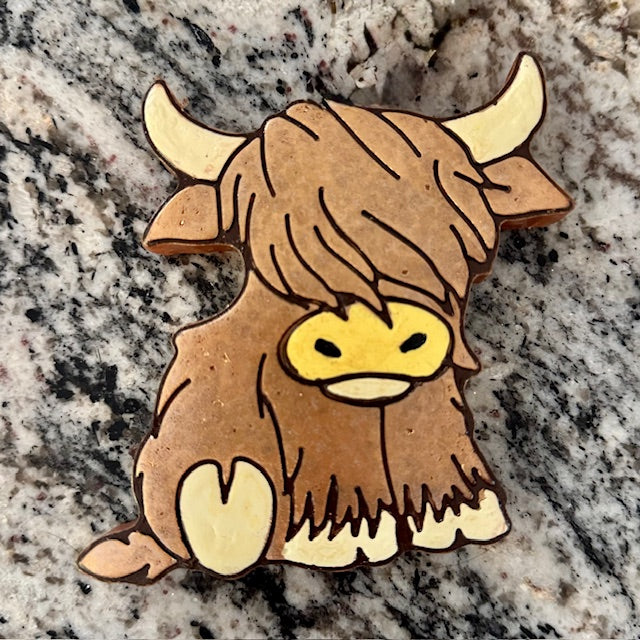 Highland Cow Sitting