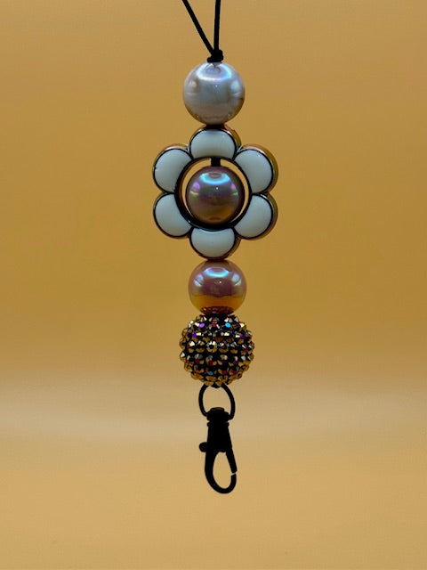 Coffee Color Flower Freshie Hanger