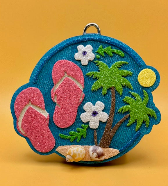 Flip Flops Beach Scene