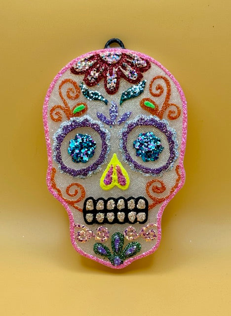 XL Candy Skull w/Flower Eyes