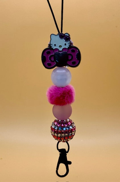 HK Dark Pink Bow Freshie Hanger