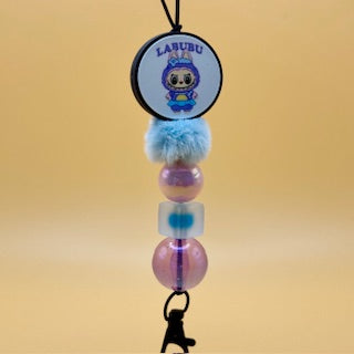 Purple Round Labubu Freshie Hanger