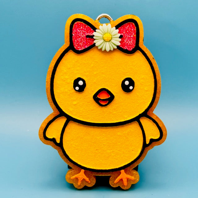 Chick with Bow Car Freshie by SPASS Designs