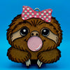 Sloth Blowing Bubble