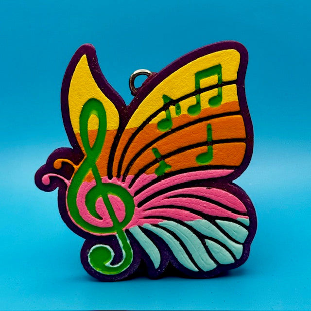 Music Butterfly Car Freshie by SPASS Designs