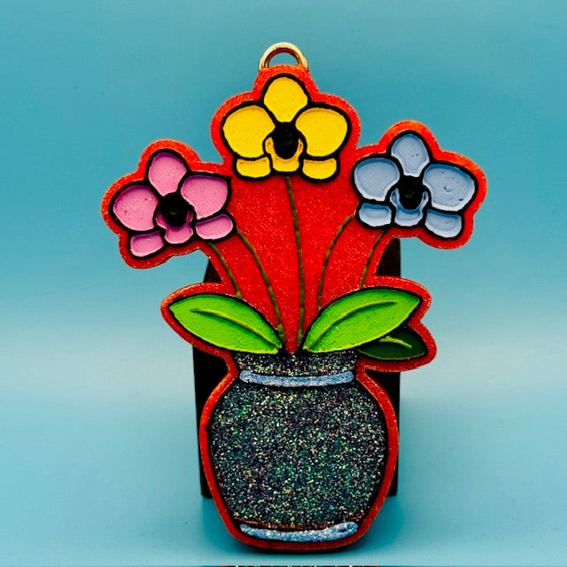 Orchid vase Car Freshie by SPASS Designs