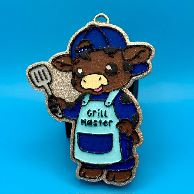Grill Master Cow Car Freshie by SPASS Designs