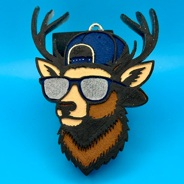 Cool Deer Car Freshie by SPASS Designs