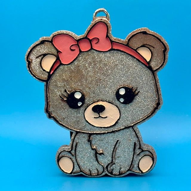 Girly Bear Car Freshie by SPASS Designs