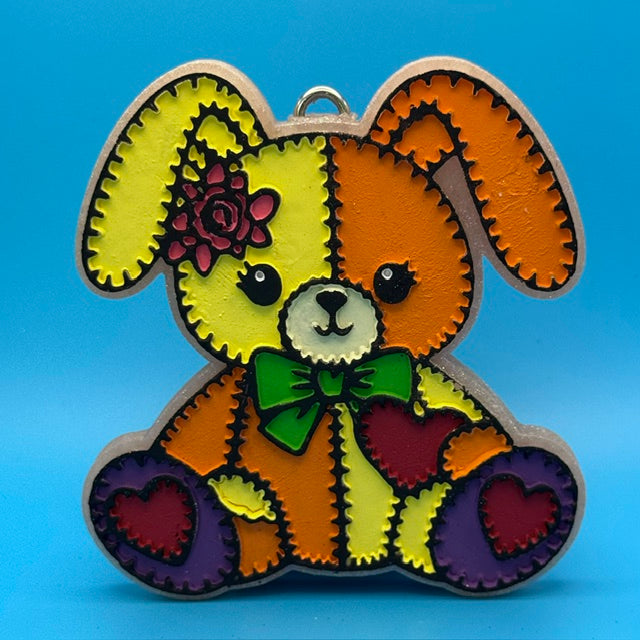 Patchwork Bunny Car Freshie by SPASS Designs