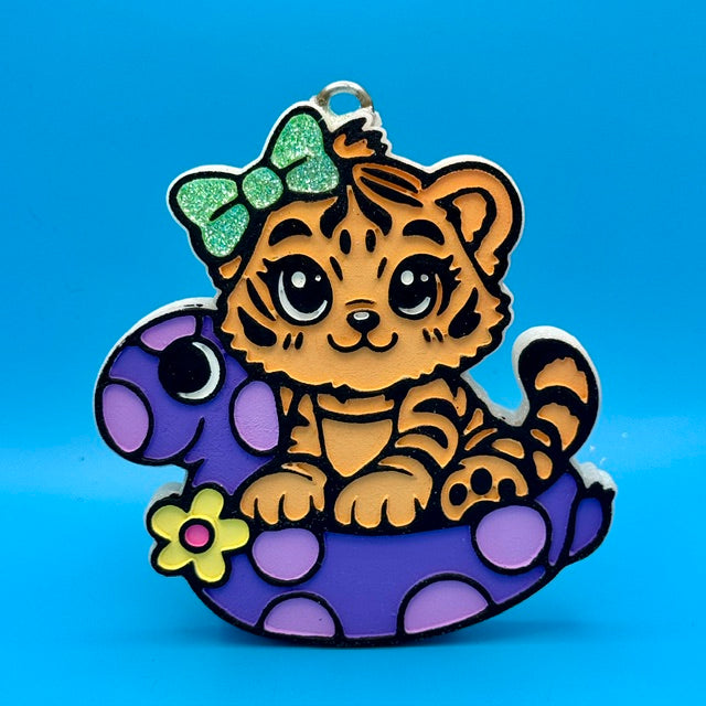 Tiger on Floatie
