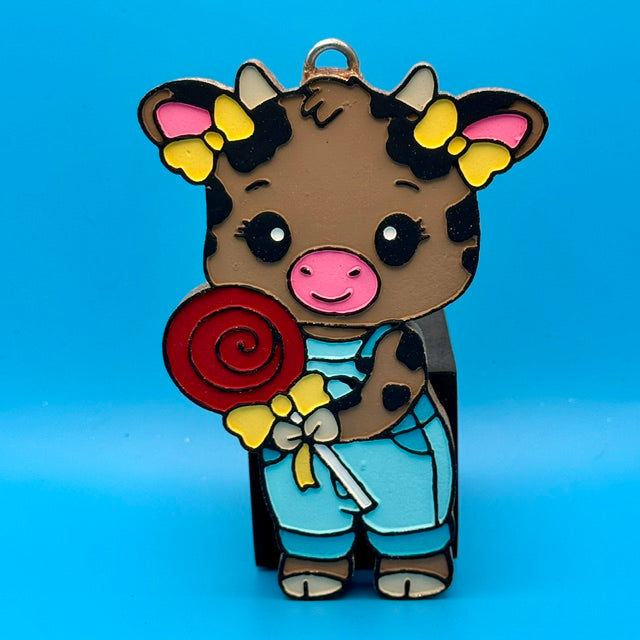 Girly Cow with Lollipop
