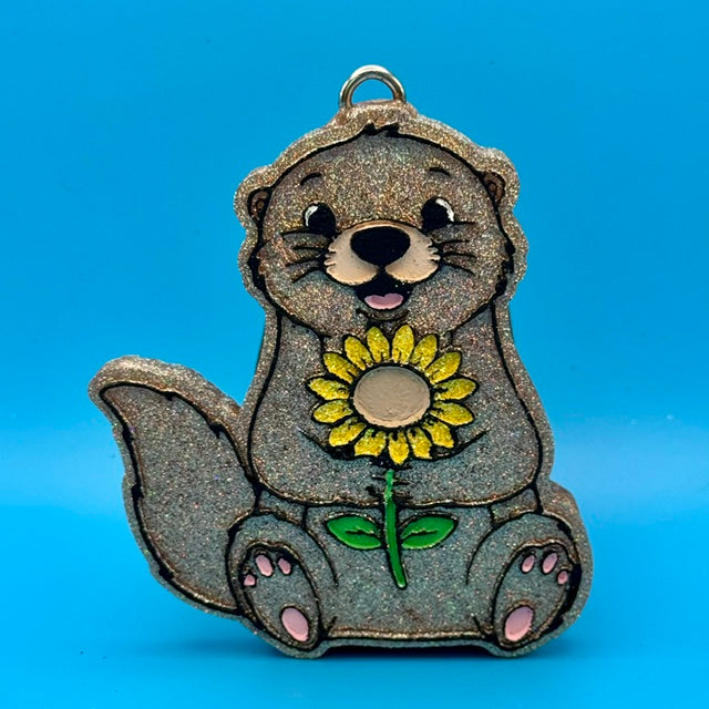 Otter with Flower