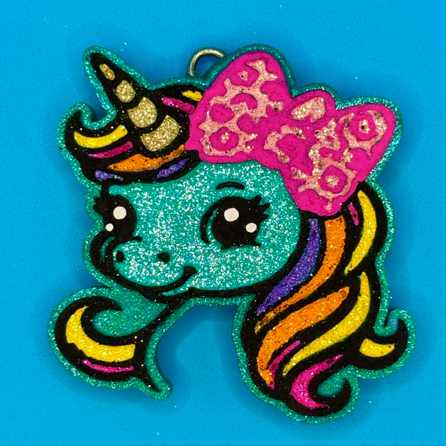 Unicorn Head with Bow