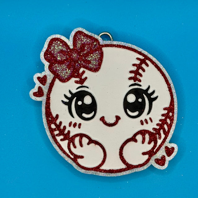 Girly Baseball with Bow