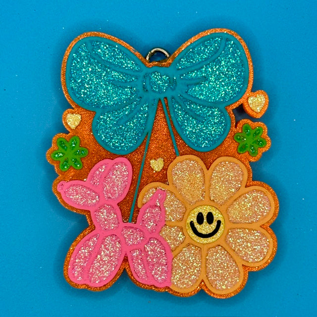 Balloon Dog and Flower Bow