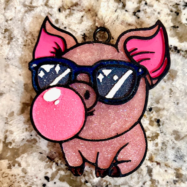 Pig Blowing Bubble