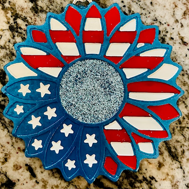Sunflower w/Flag